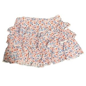Mink Pink Minkpink Ditsy Floral Mini Tiered Ruffle Skirt - Size L